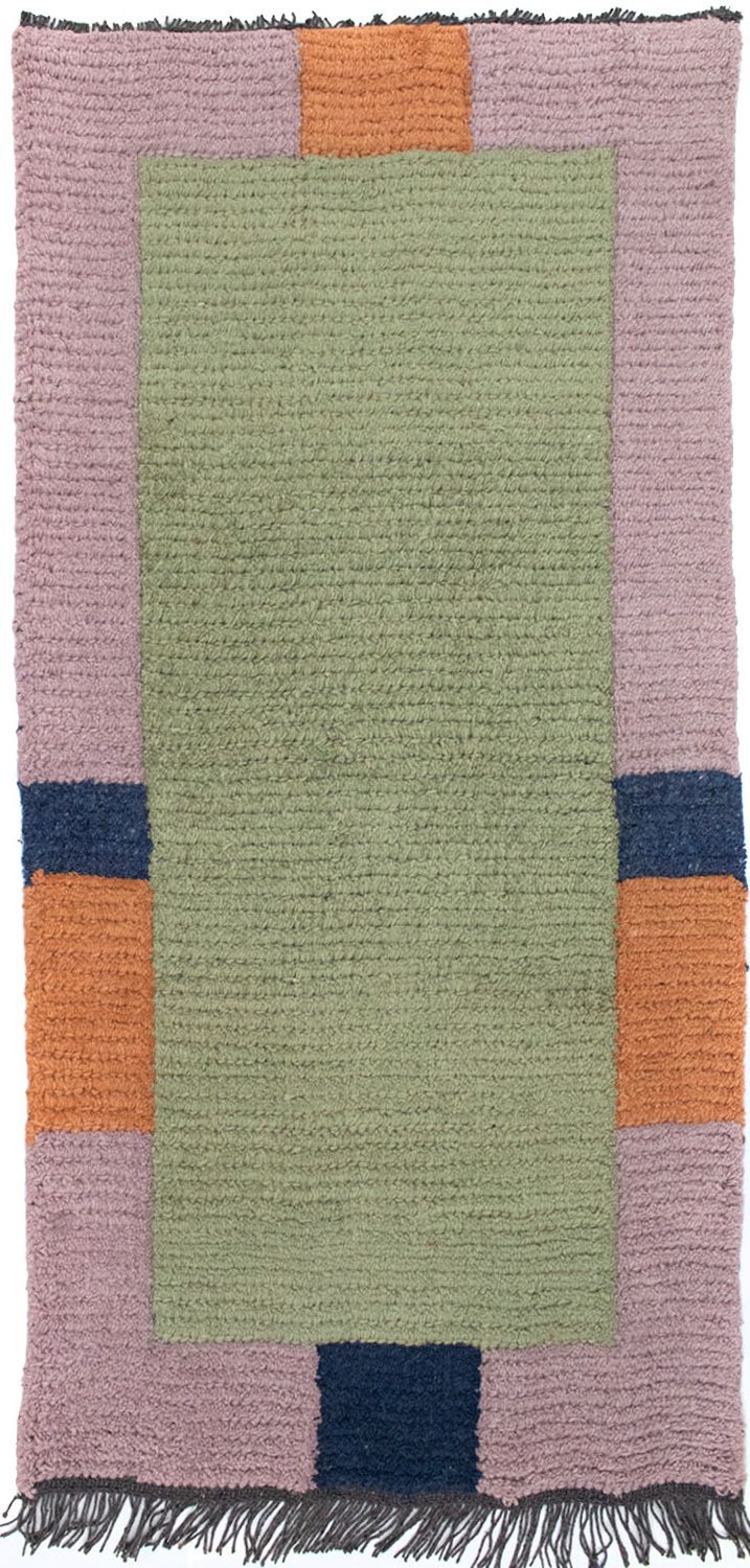 Nepal Teppich 140 x 70 cm - mehrfarbig