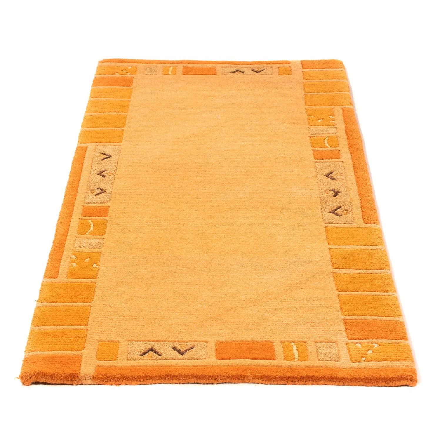 Nepal Teppich 140 x 70 cm - orange - Image 5