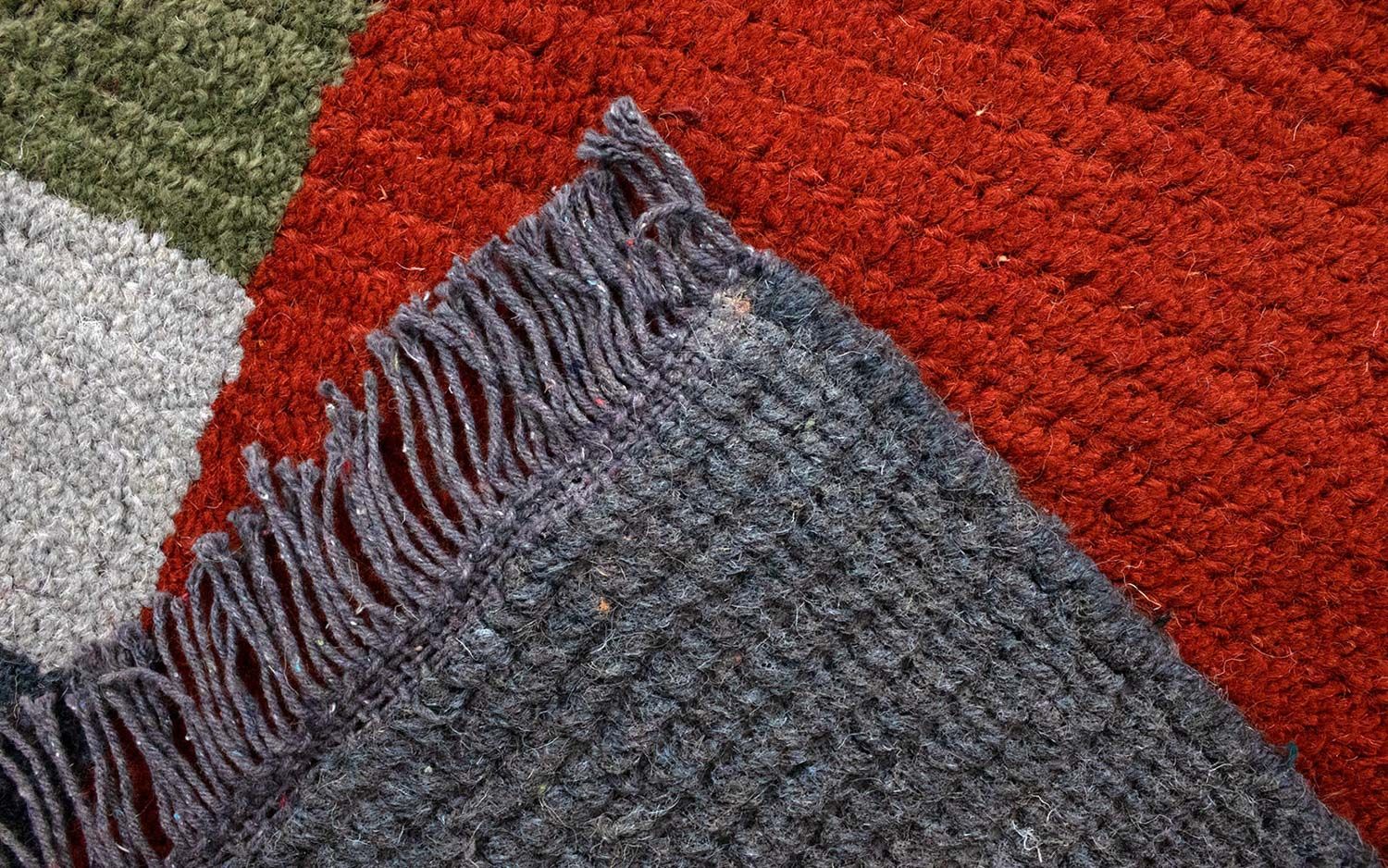 Nepal Teppich 140 x 70 cm - rot - Image 3