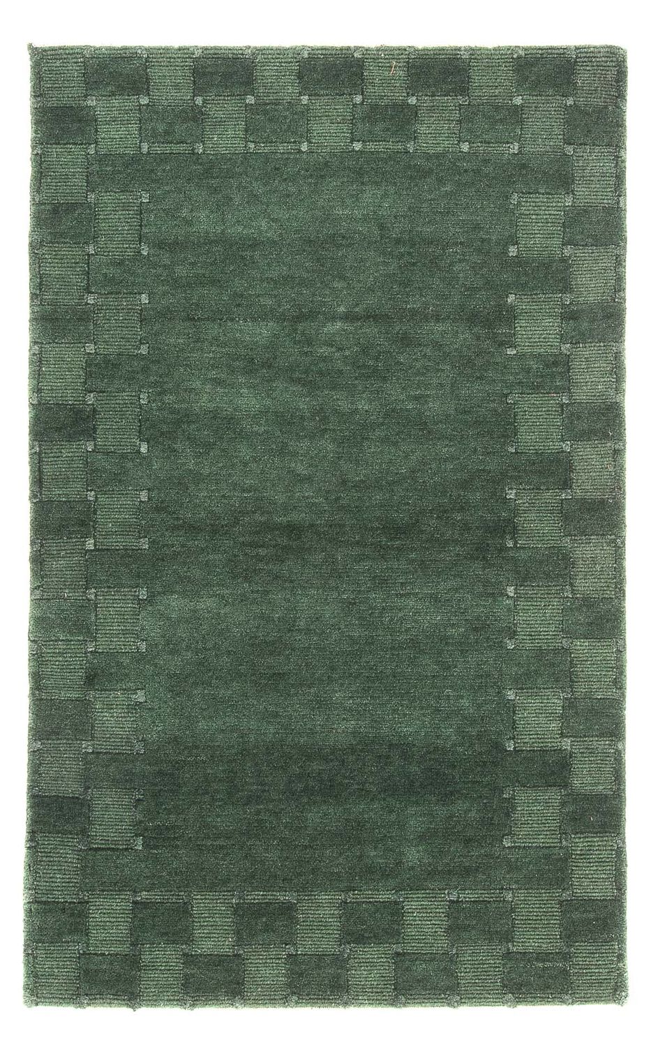 Nepal Teppich - 152 x 93 cm - grün