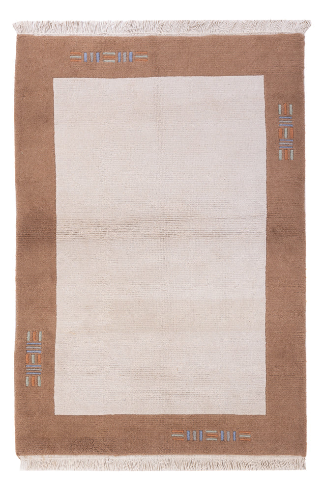 Nepal Teppich - 180 x 120 cm - creme
