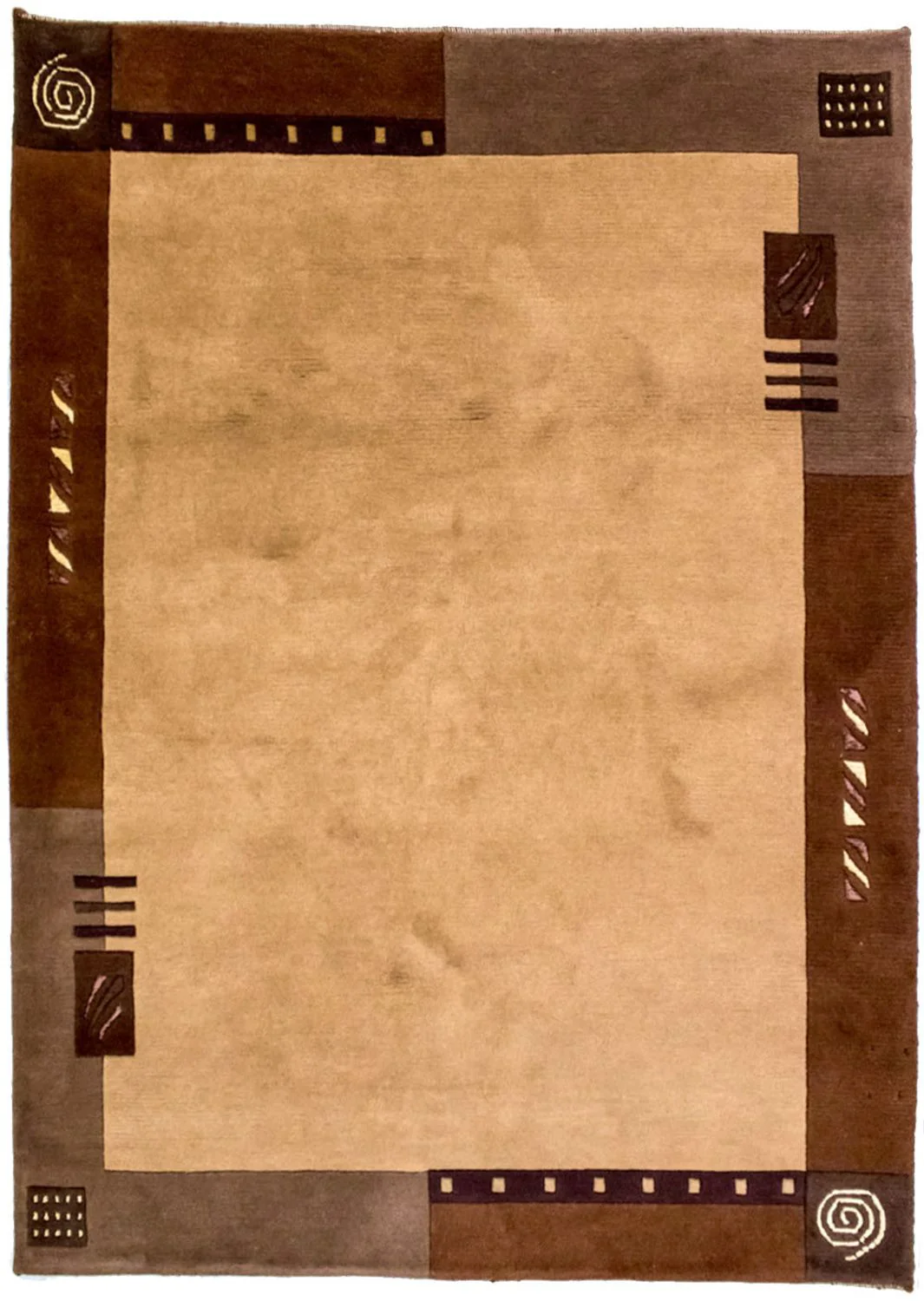 Nepal Teppich 191x148cm - Wollteppich