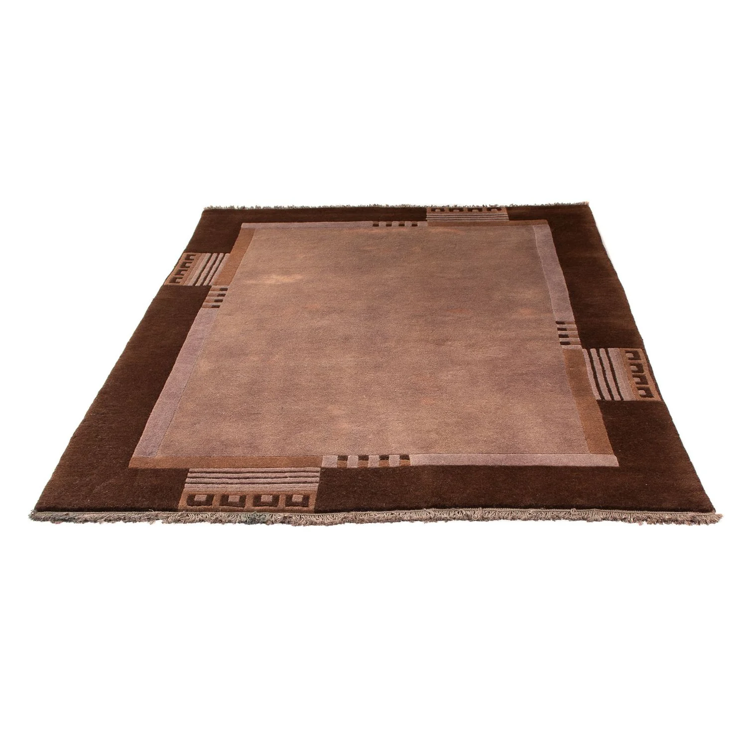 Nepal Teppich 193 x 142 cm - hellbraun - Image 5