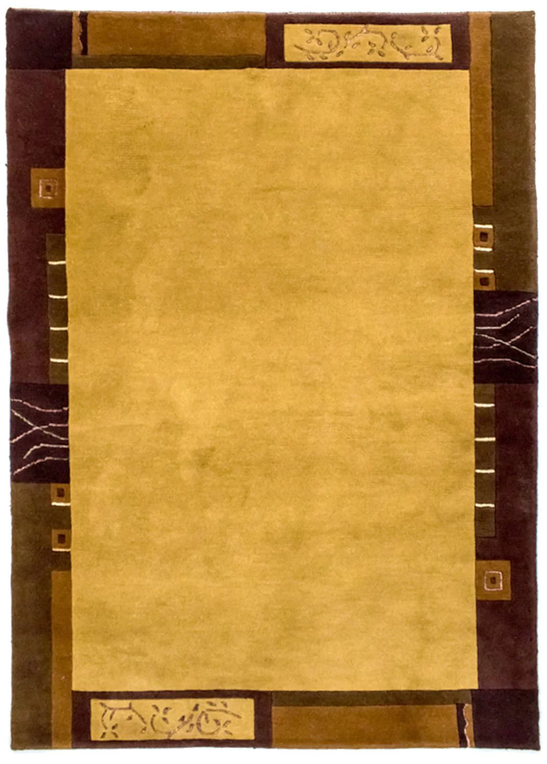 Nepal Teppich 193 x 143 cm Teppichbrücke