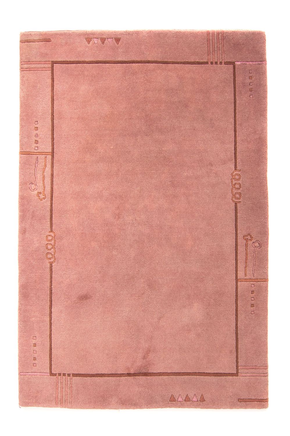 Nepal Teppich 223 x 160 cm - hellbraun