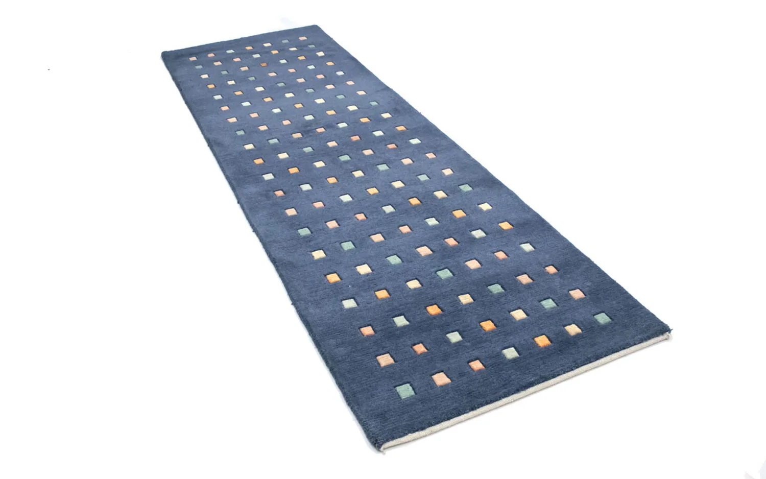Nepal Teppich 240 x 80 cm - dunkelblau - Image 5