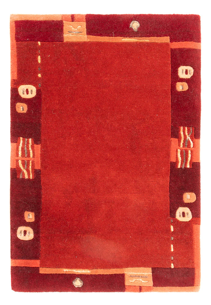 Nepal Teppich 90x60cm - Wollteppich