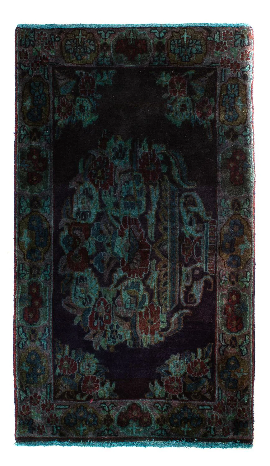 Orientteppich 117 x 65 cm - dunkelblau
