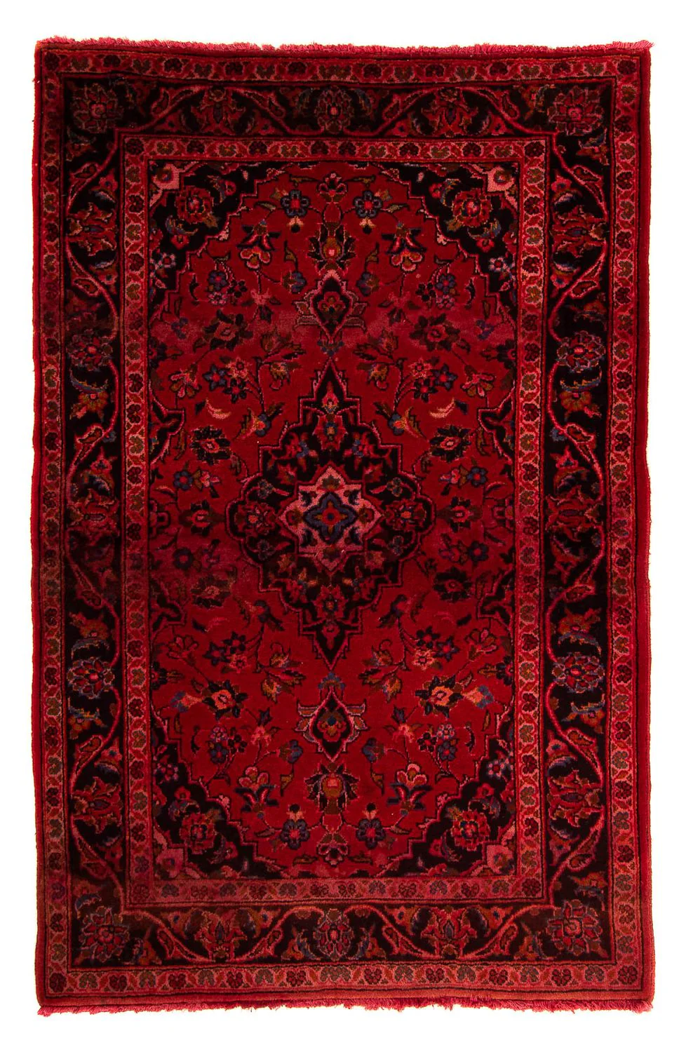 Orientteppich 155 x 100 cm - dunkelrot