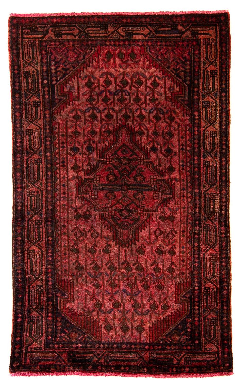 Orientteppich 173 x 104 cm - dunkelrot