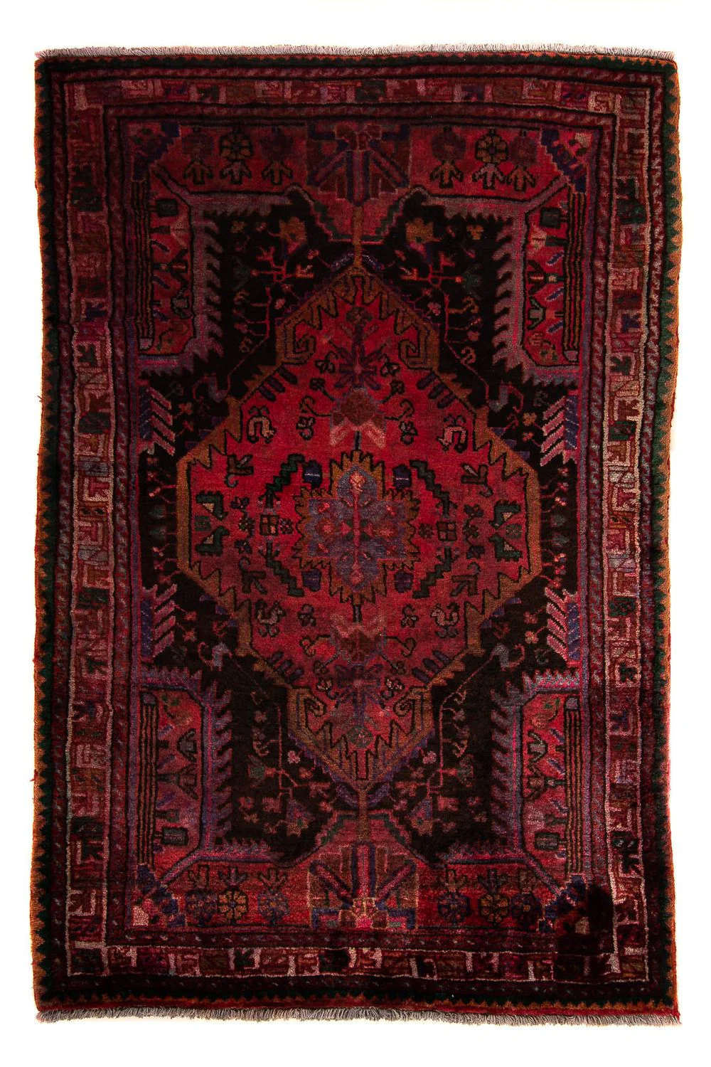 Orientteppich 175 x 115 cm - dunkelrot