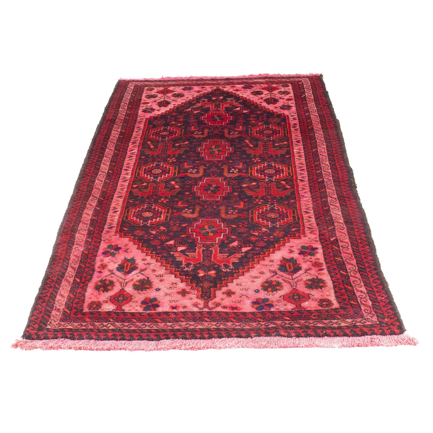 Orientteppich 197 x 100 cm - hellrot - Image 5