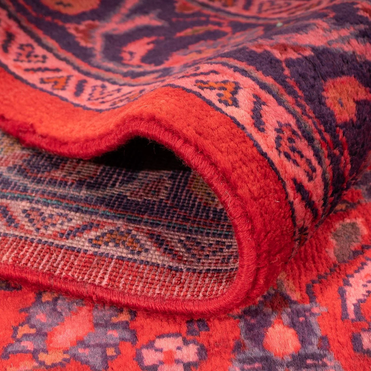 Orientteppich 208 x 135 cm - dunkelrot - Image 4