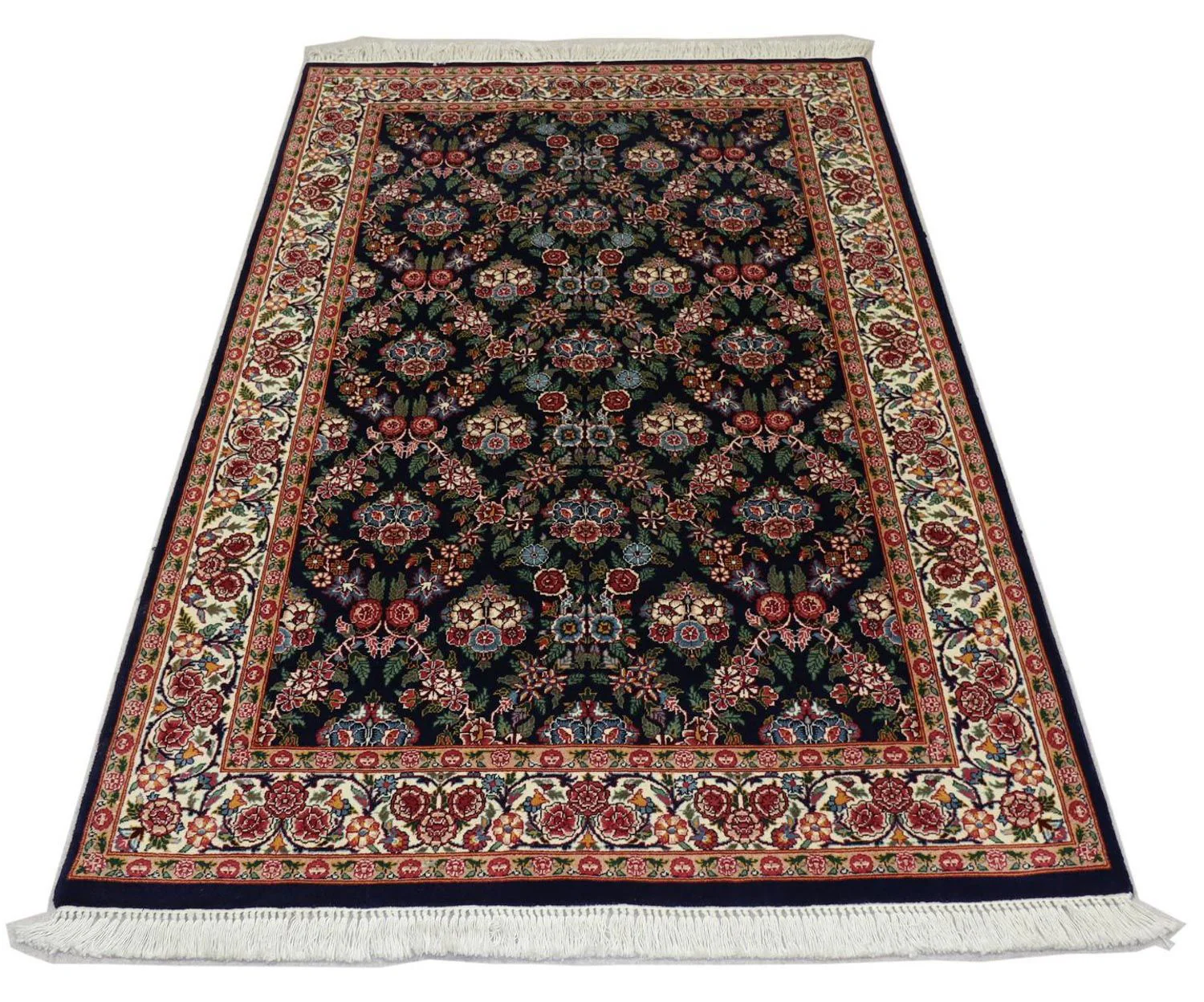 Orientteppich 215 x 123 cm - schwarz