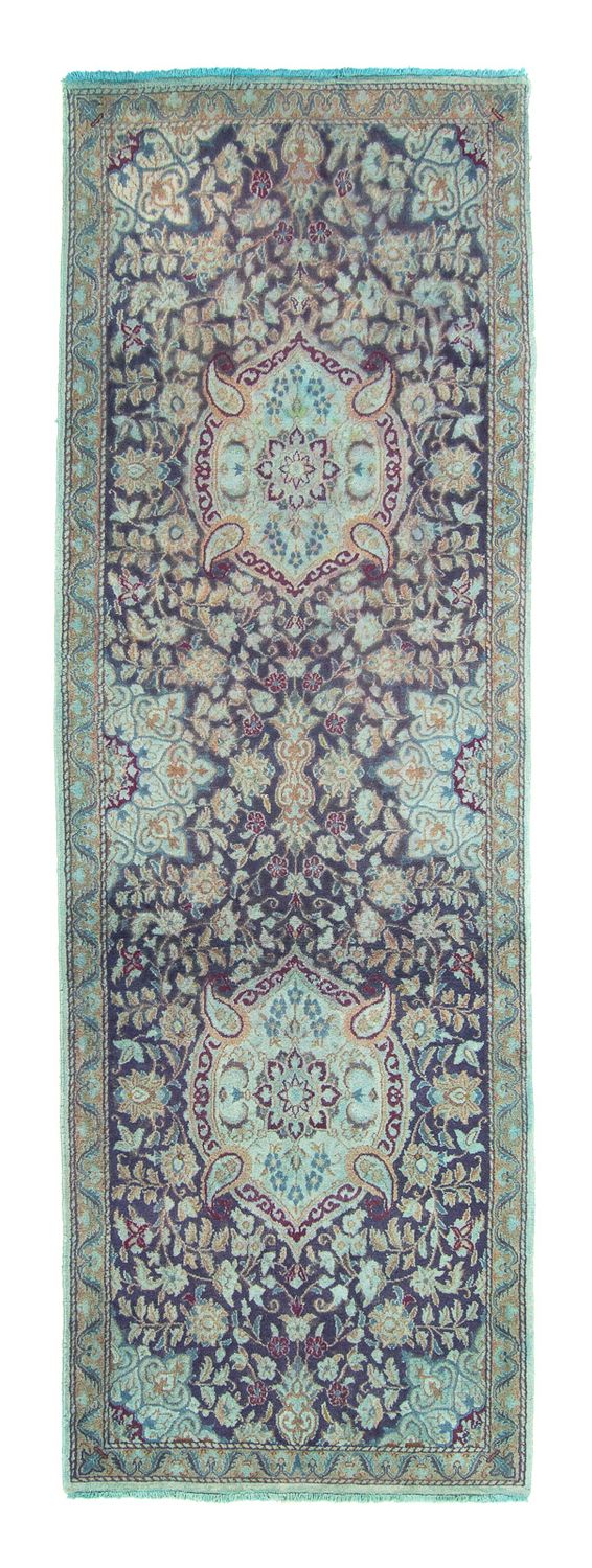 Orientteppich 290 x 92 cm - dunkelblau