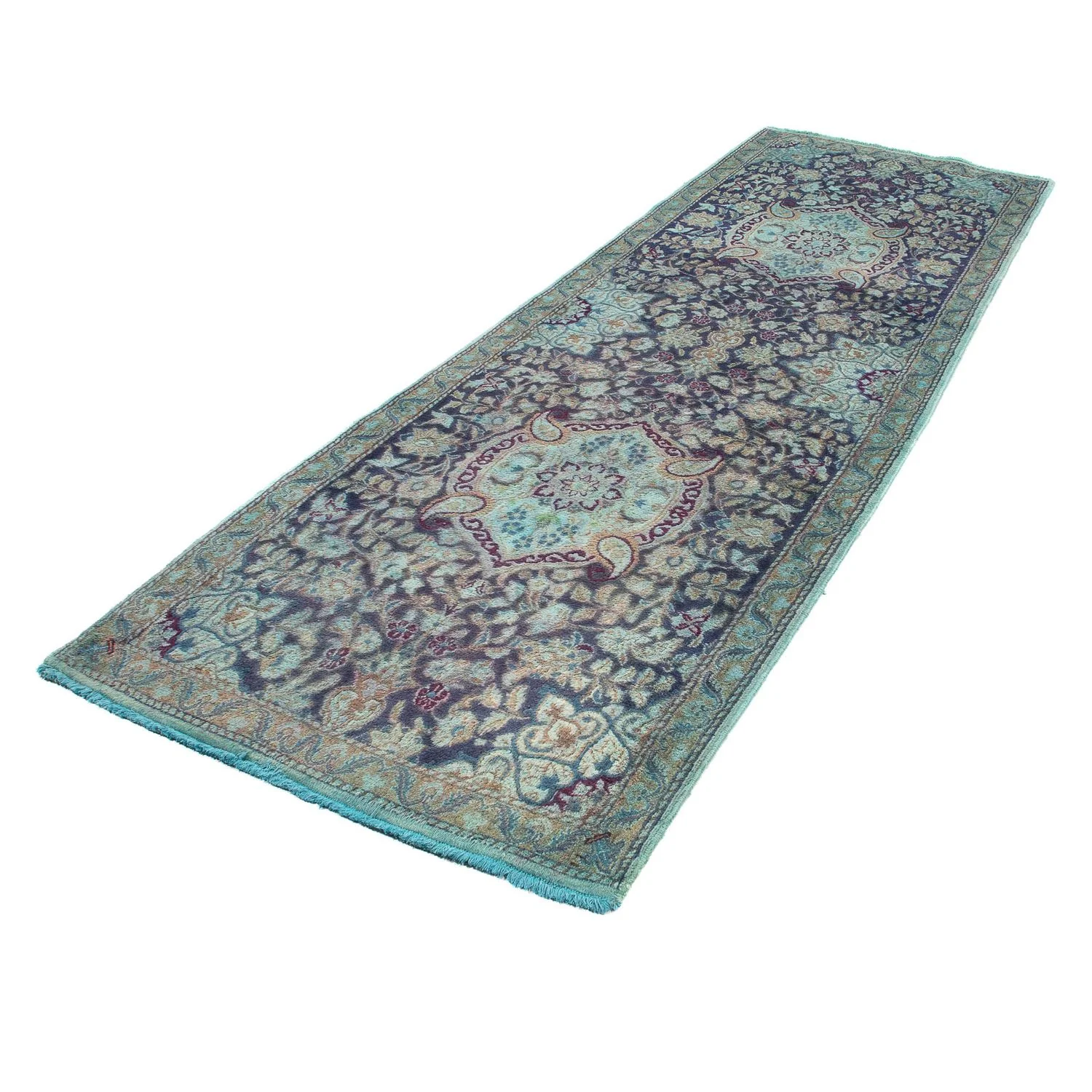 Orientteppich 290 x 92 cm - dunkelblau - Image 5