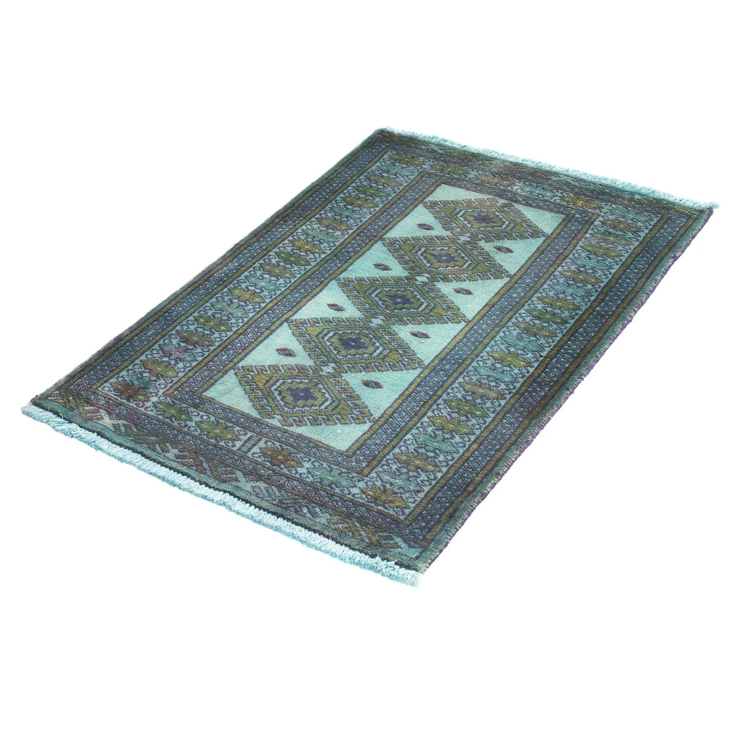 Orientteppich 92 x 64 cm - hellblau - Image 4