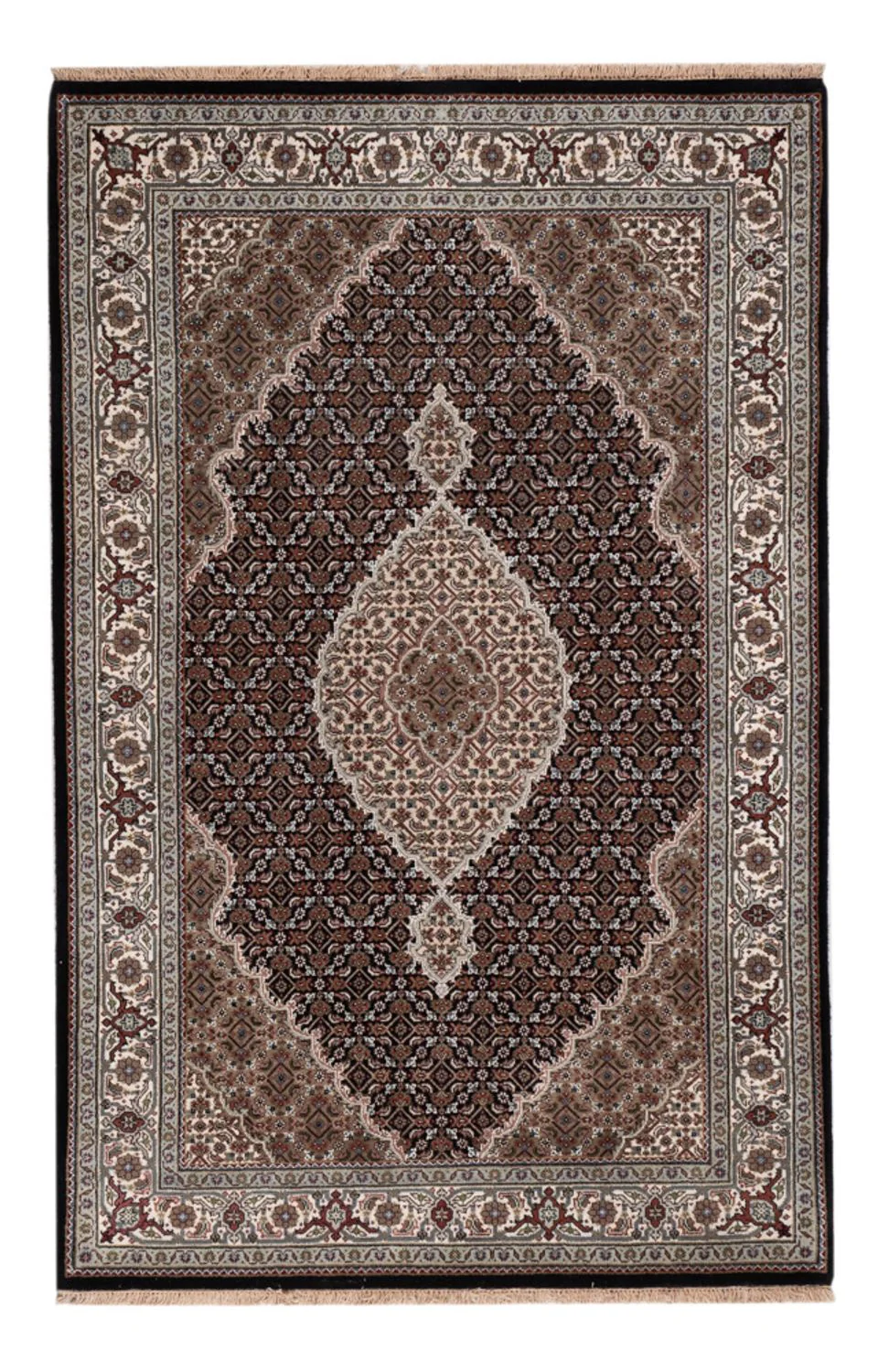 Indo Täbriz Teppich 188x123cm - Orientteppich