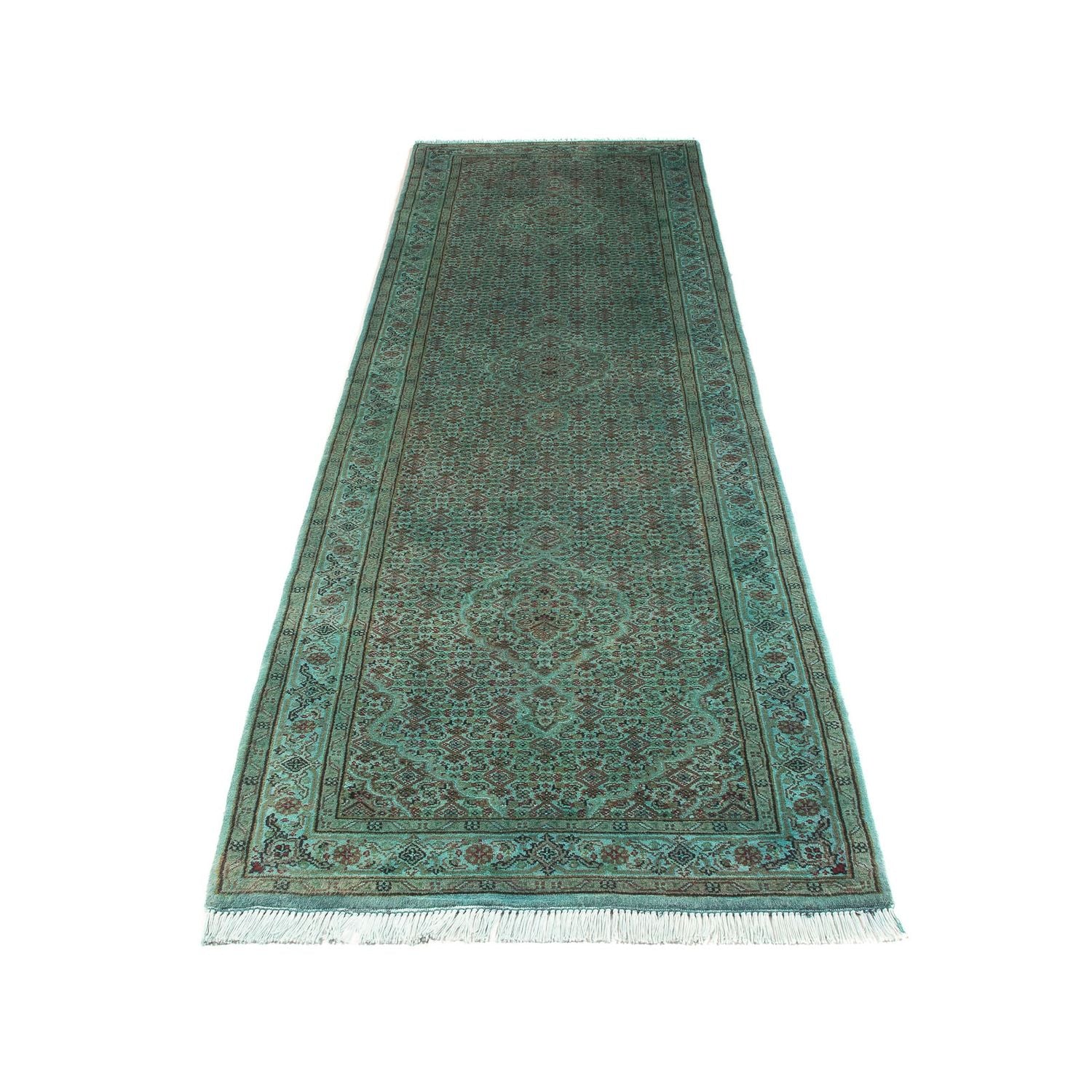 Orientteppich - Täbriz 305 x 84 cm - grün - Image 5