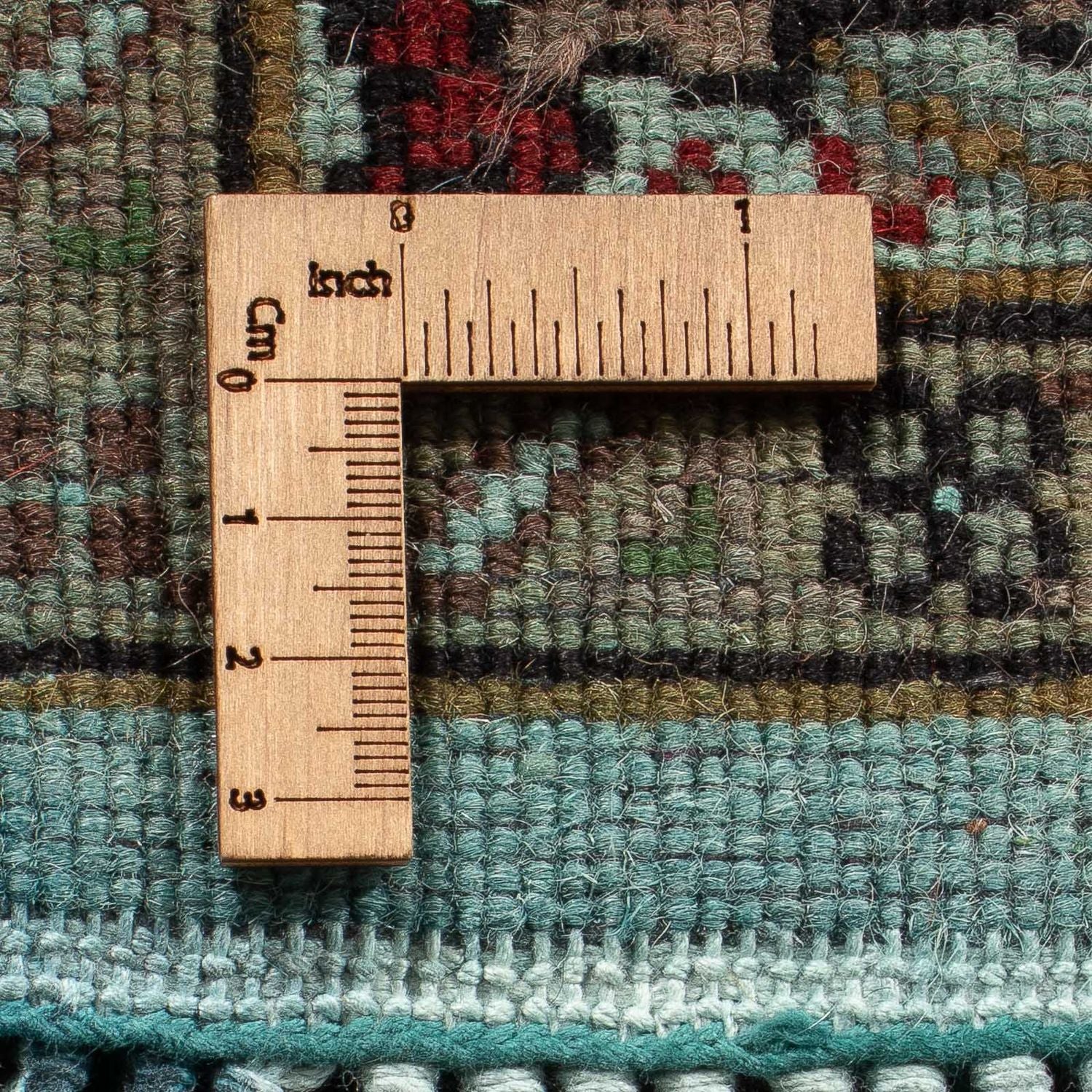 Orientteppich - Täbriz 305 x 84 cm - grün - Image 6