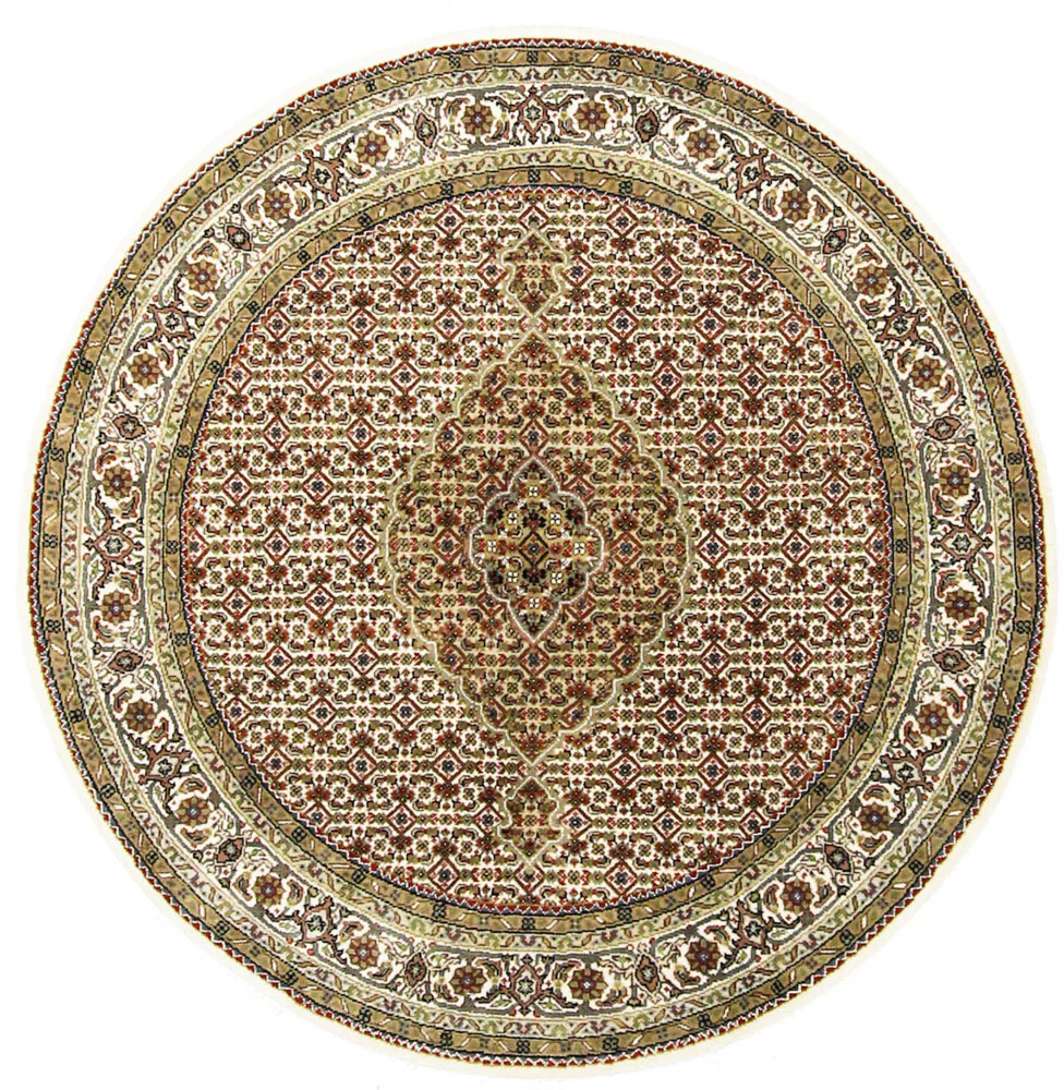 Orientteppich - Täbriz rund - 150 x 150 cm - sand