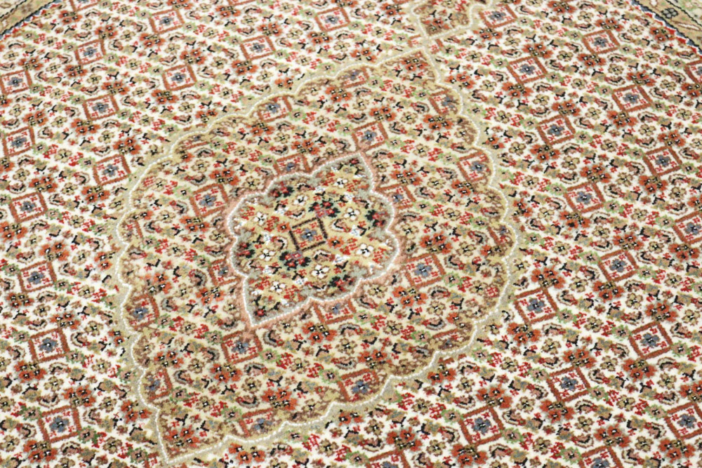 Orientteppich - Täbriz rund - 150 x 150 cm - sand - Image 6