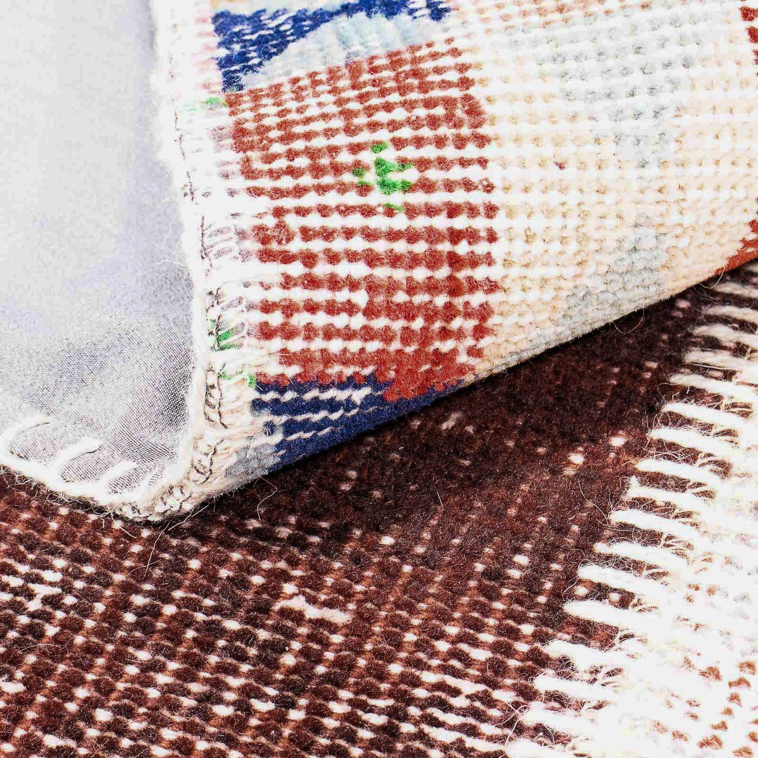 Patchwork Teppich 184 x 120 cm - mehrfarbig - Image 4