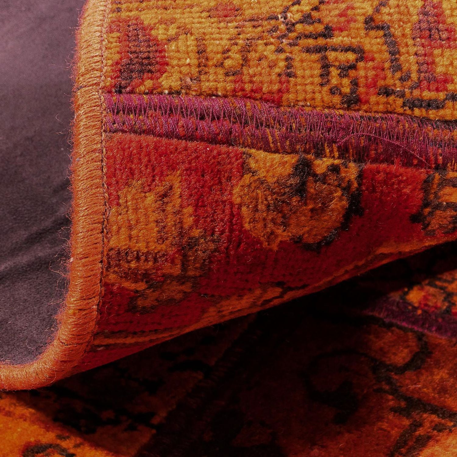 Patchwork Teppich 194 x 140 cm - mehrfarbig - Image 4
