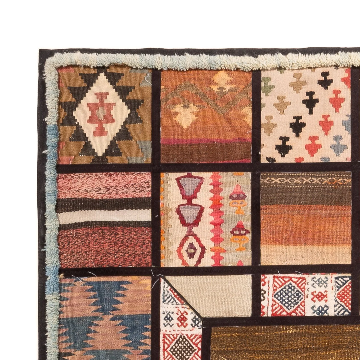 Patchwork Teppich - 200 x 135 cm - mehrfarbig - Image 3
