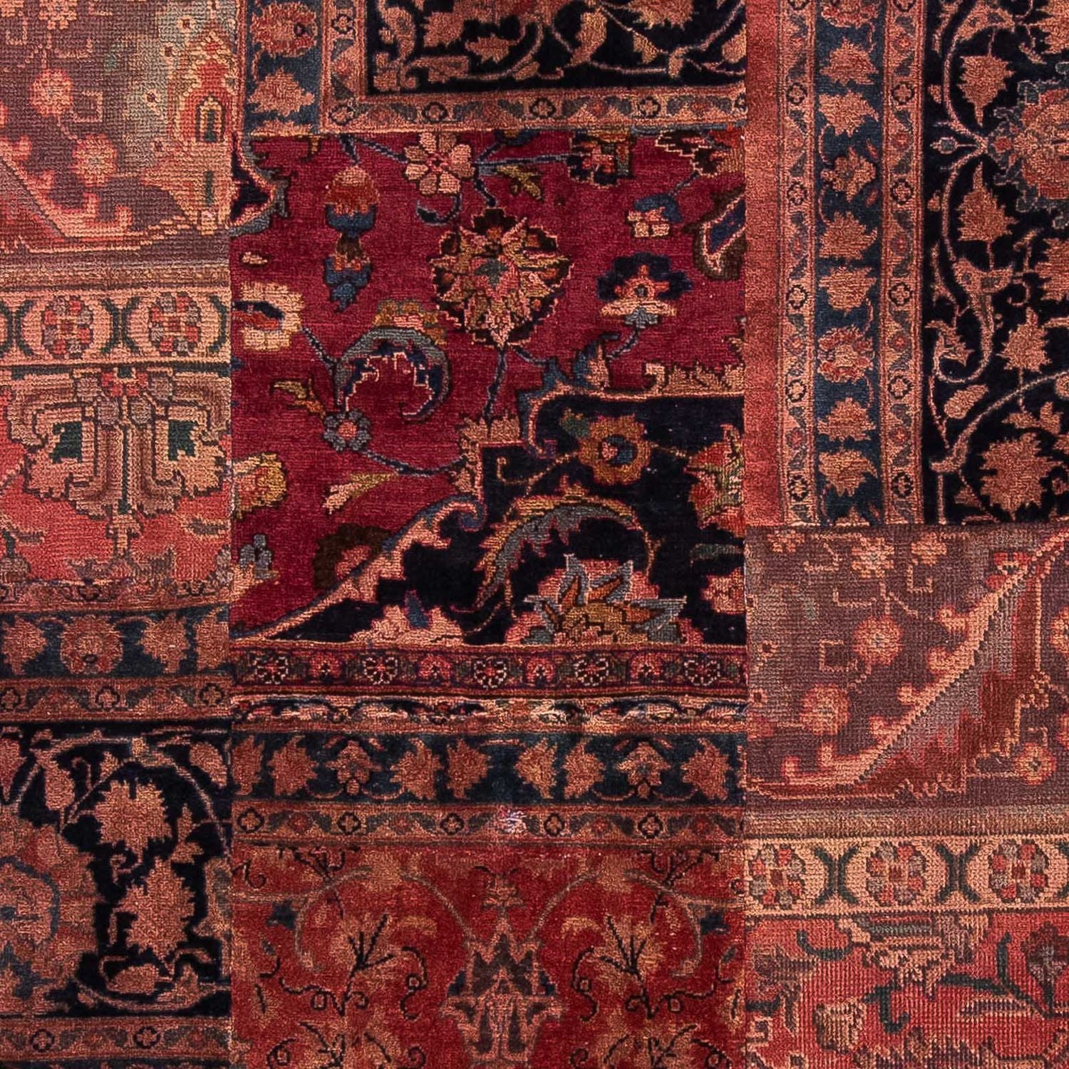 Patchwork Teppich 207 x 135 cm - mehrfarbig - Image 2