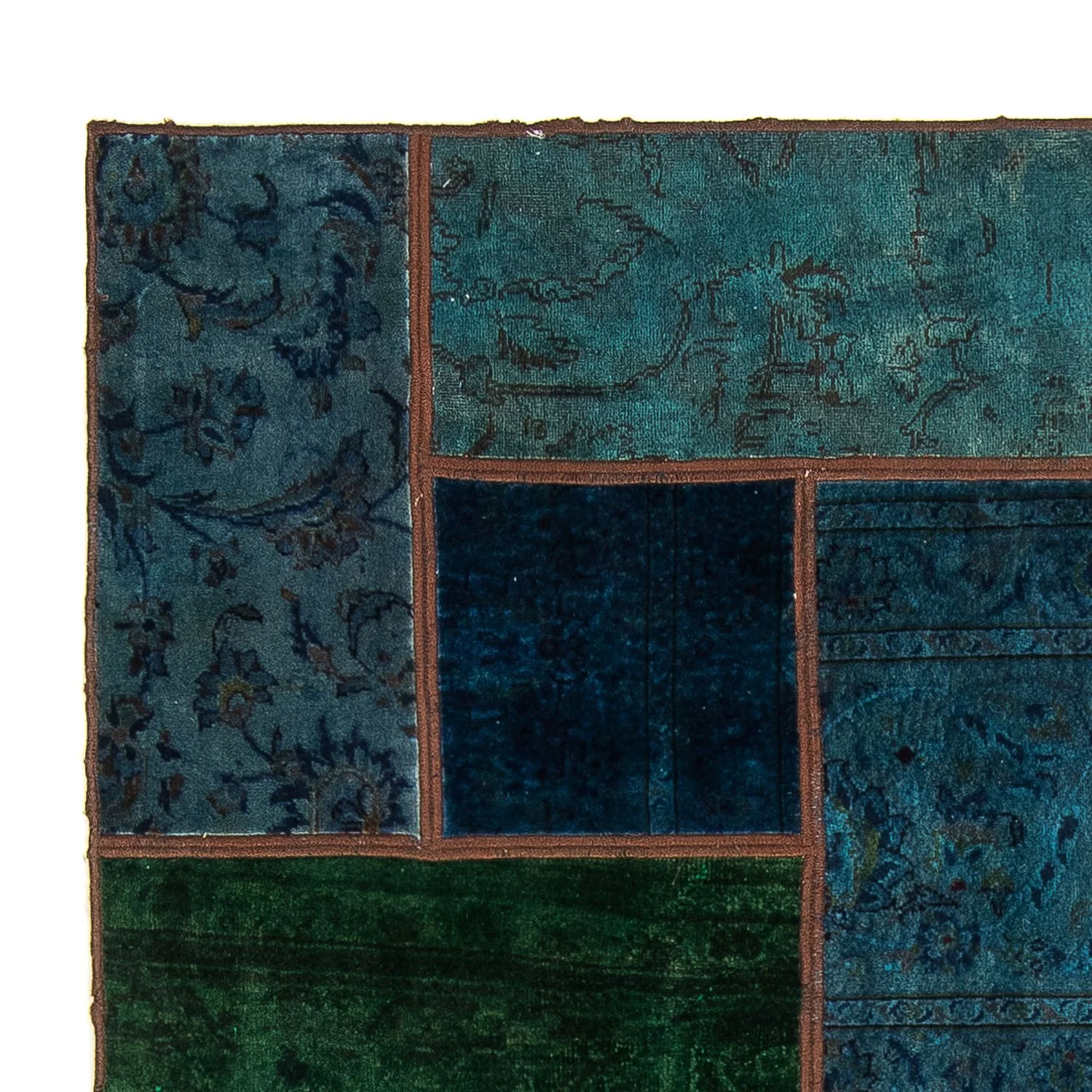 Patchwork Teppich 207 x 143 cm - mehrfarbig - Image 3