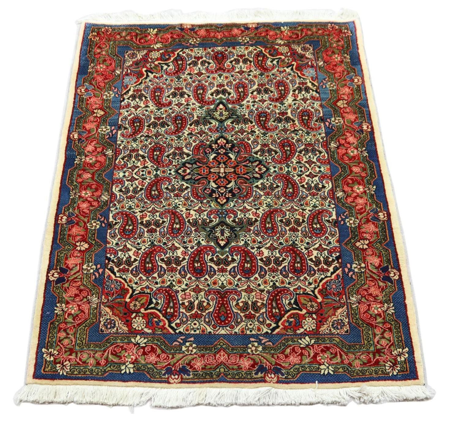 Perserteppich - Bidjar 150 x 100 cm - blau