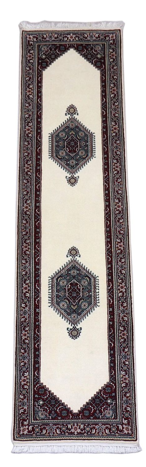 Perserteppich - Bidjar 296 x 78 cm - hellbeige