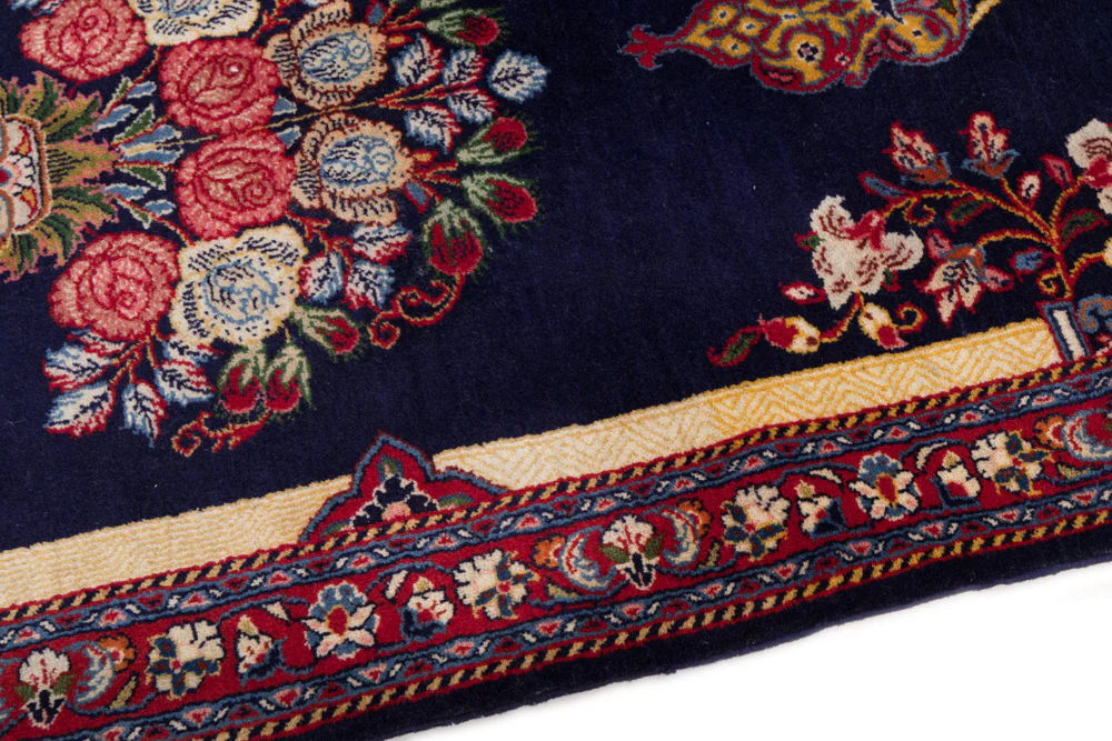 Perserteppich - Ghom - 126 x 70 cm - dunkelblau - Image 5