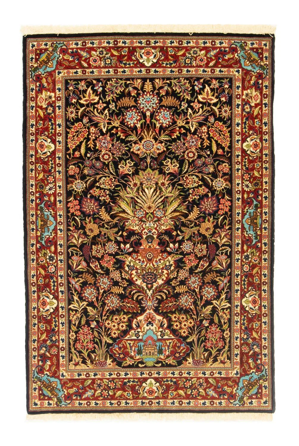 Ghom Teppich 156x102cm - Perserteppich
