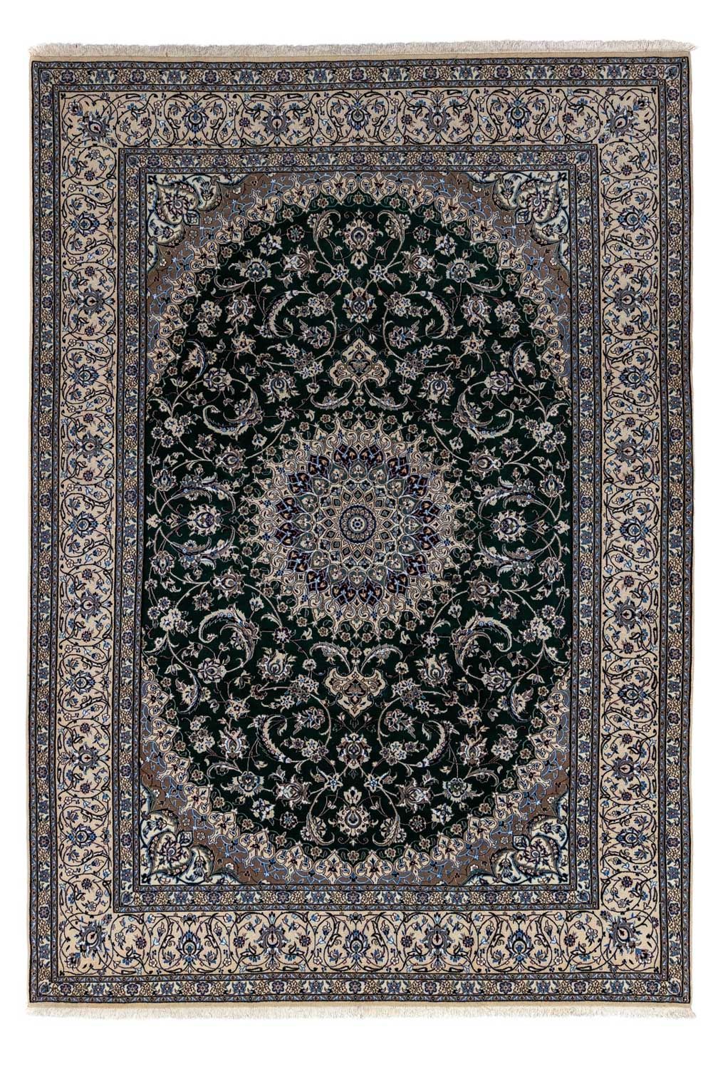 Perserteppich - Ghom 352 x 241 cm - schwarz