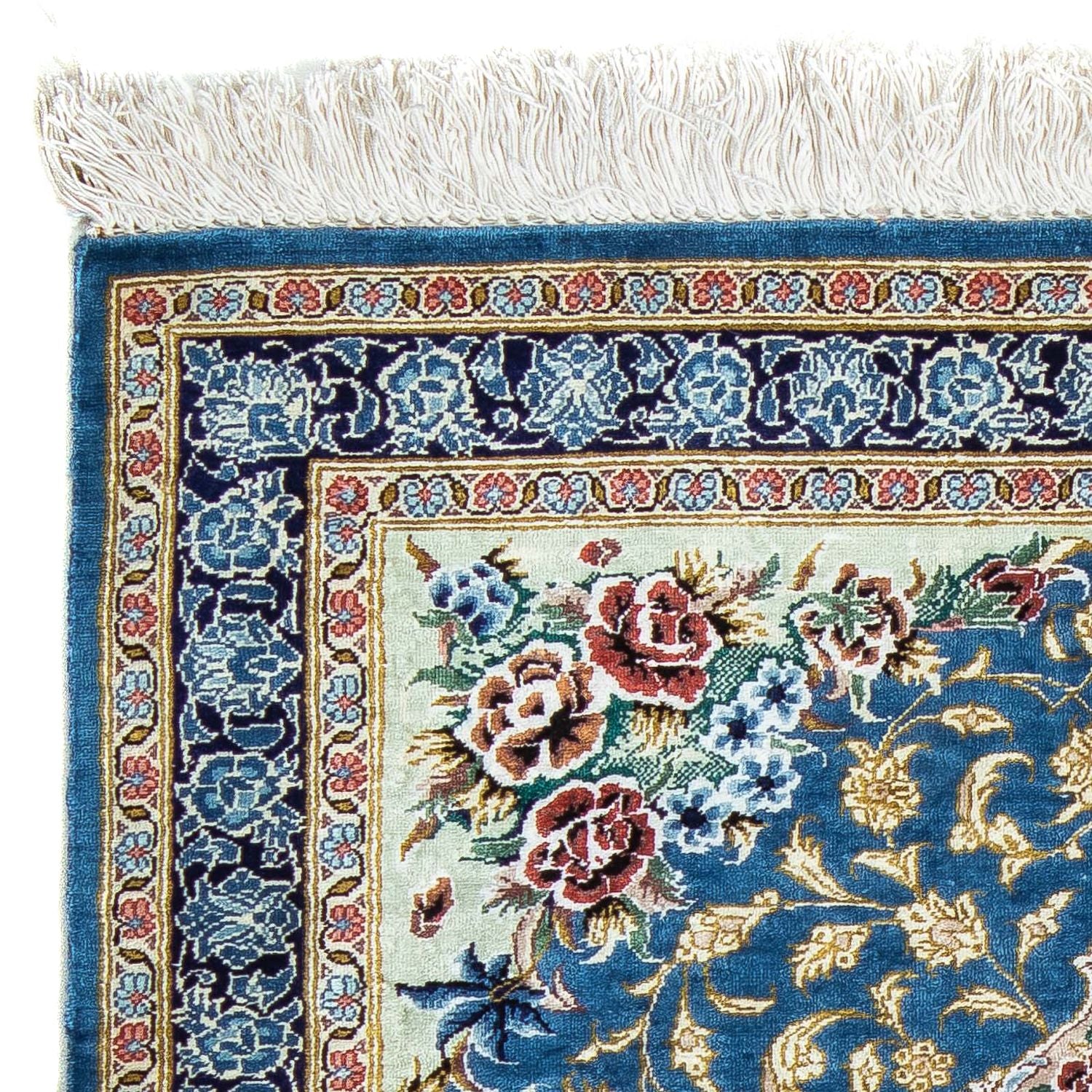 Perserteppich - Ghom 86 x 60 cm - blau - Image 3
