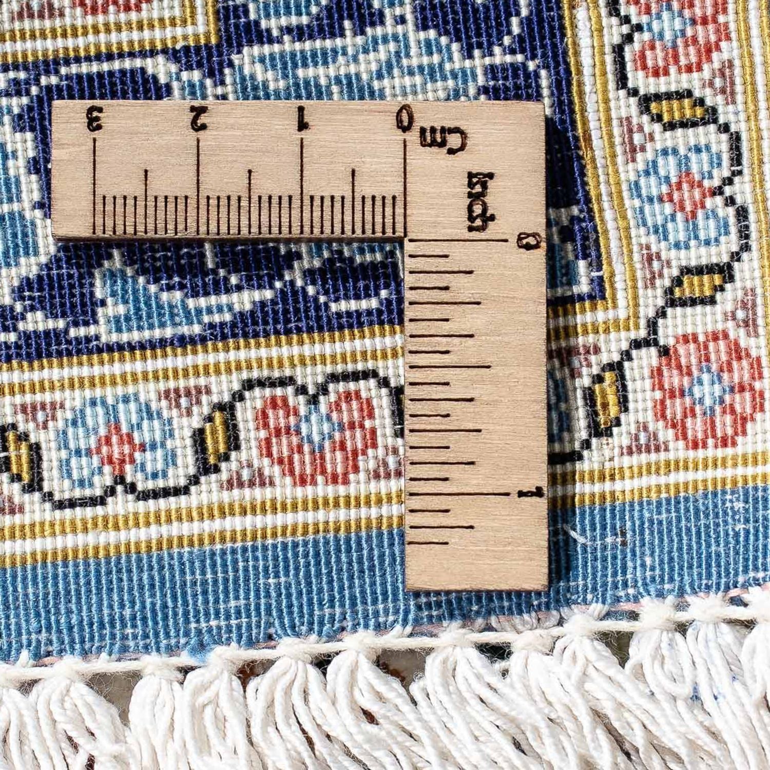 Perserteppich - Ghom 86 x 60 cm - blau - Image 6