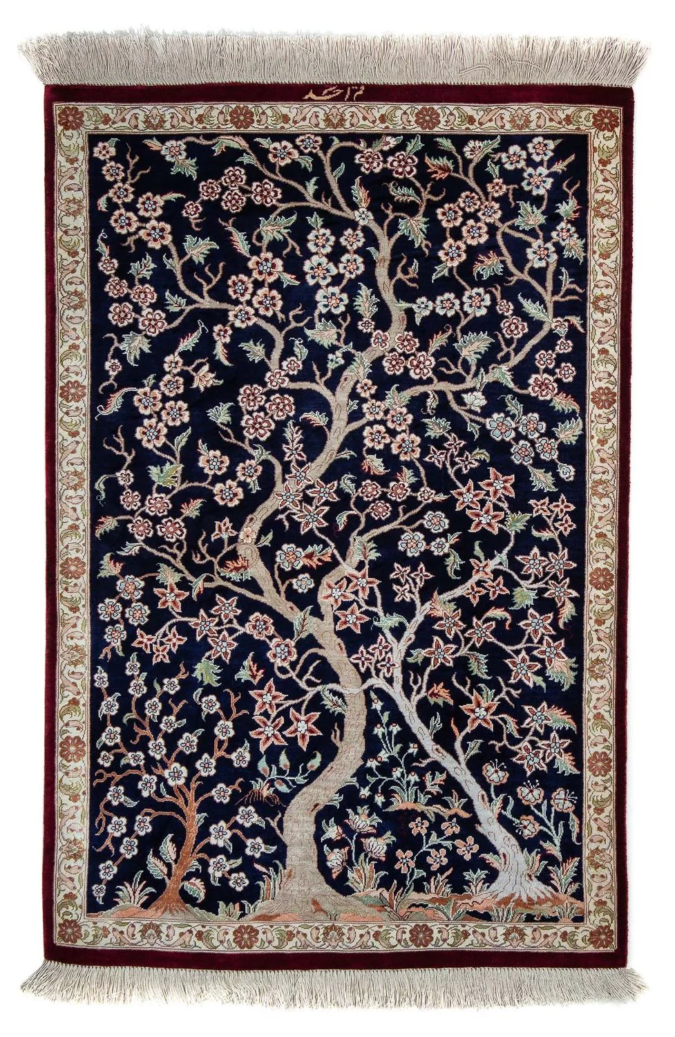 Ghom Teppich 87x59cm - Perserteppich