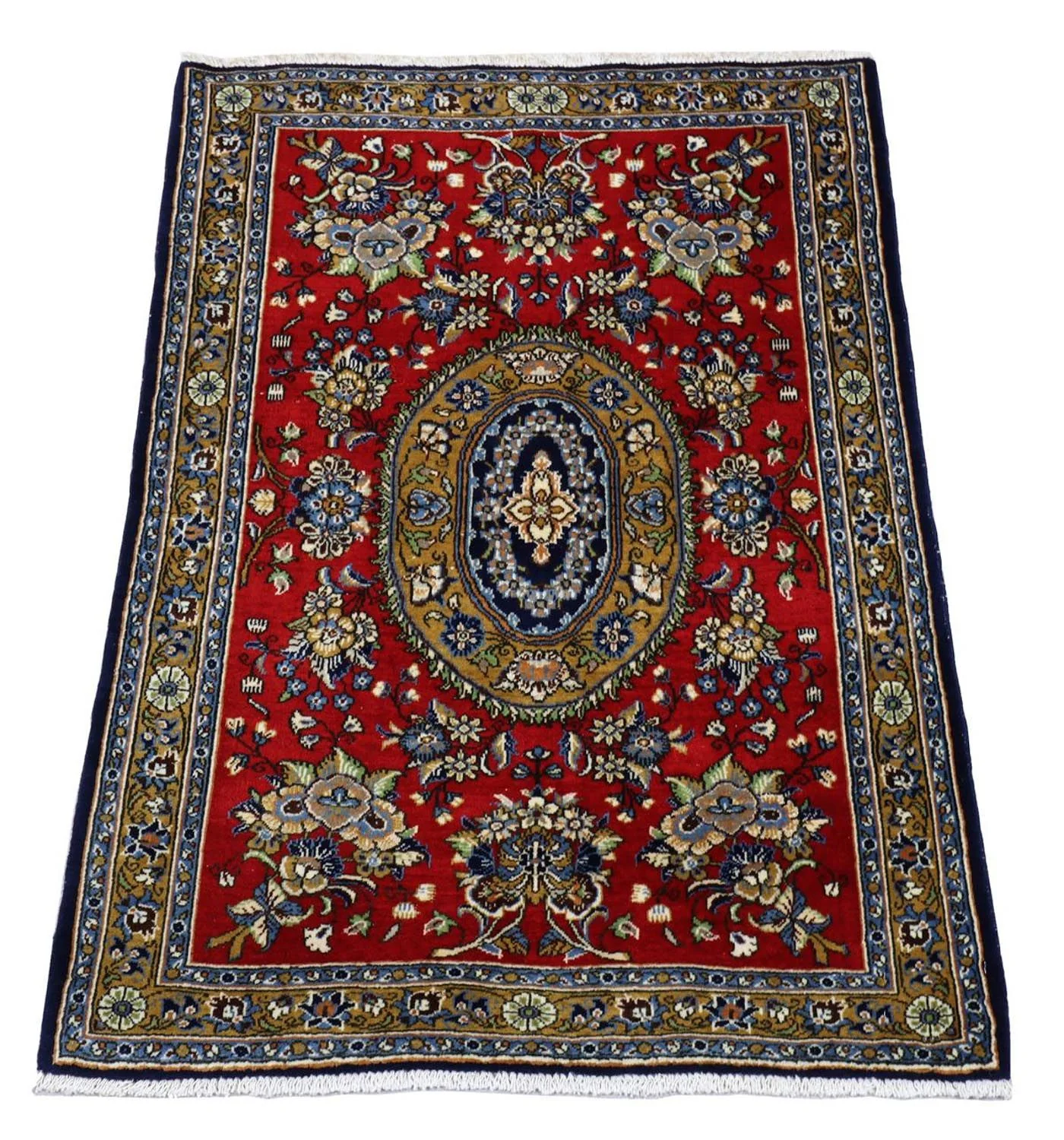 Perserteppich - Ghom 97 x 78 cm - rot