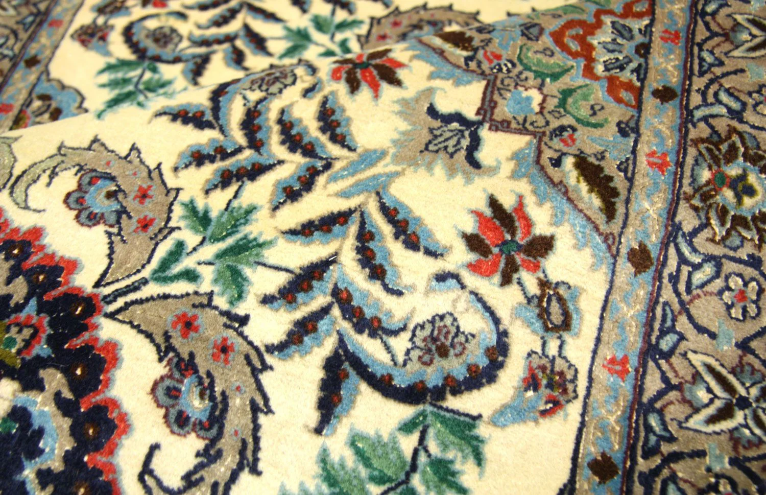 Perserteppich - Isfahan - Premium 305 x 80 cm - beige - Image 3
