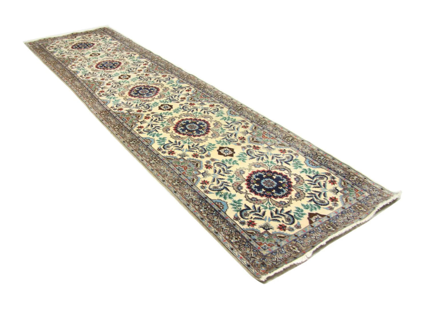 Perserteppich - Isfahan - Premium 305 x 80 cm - beige - Image 4