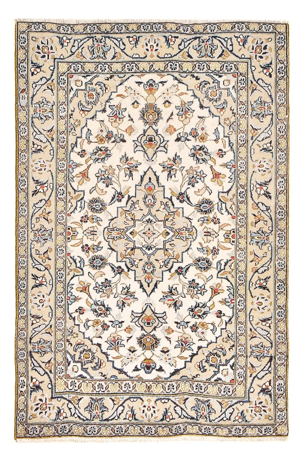 Perserteppich - Keshan - 142 x 96 cm - sand