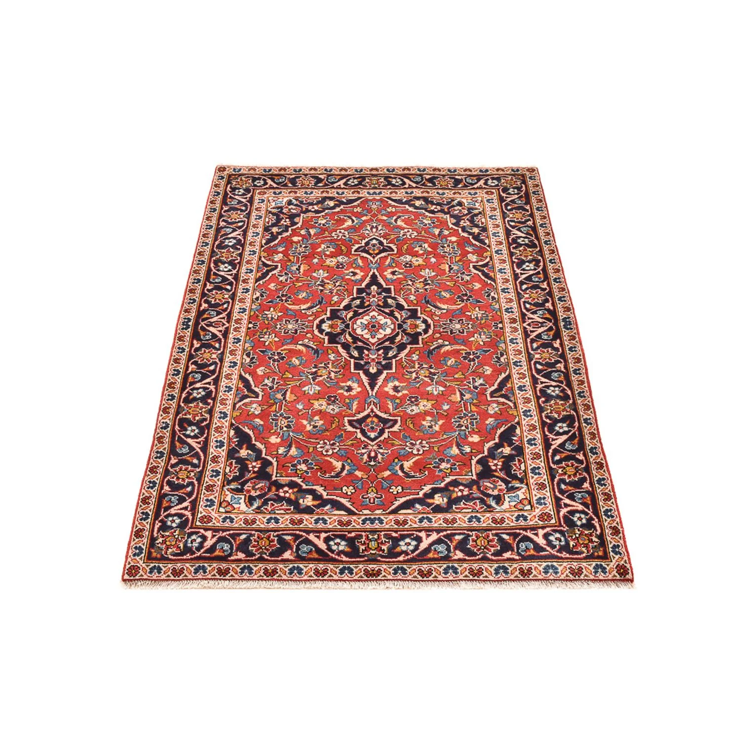 Perserteppich - Keshan - 145 x 97 cm - hellrot - Image 5