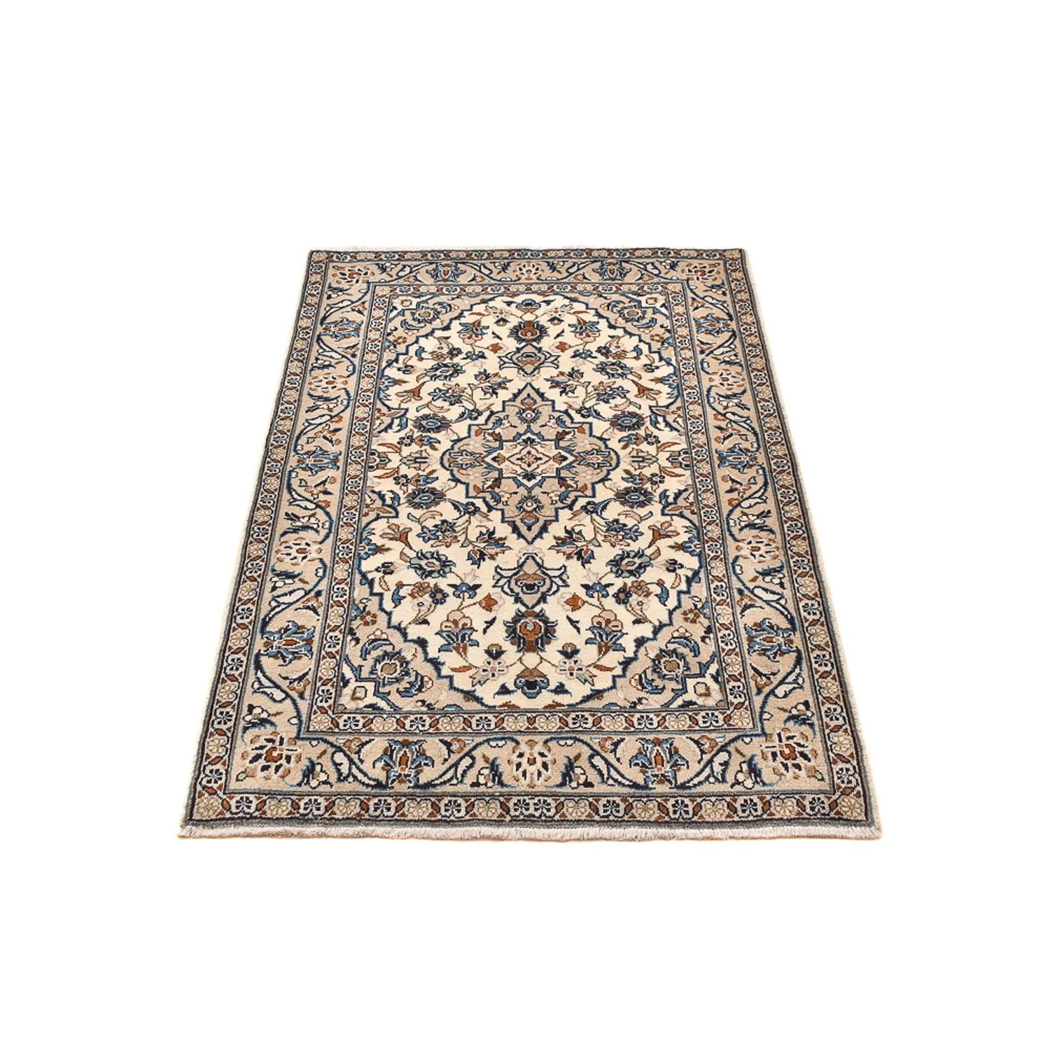 Perserteppich - Keshan - 154 x 96 cm - sand - Image 5