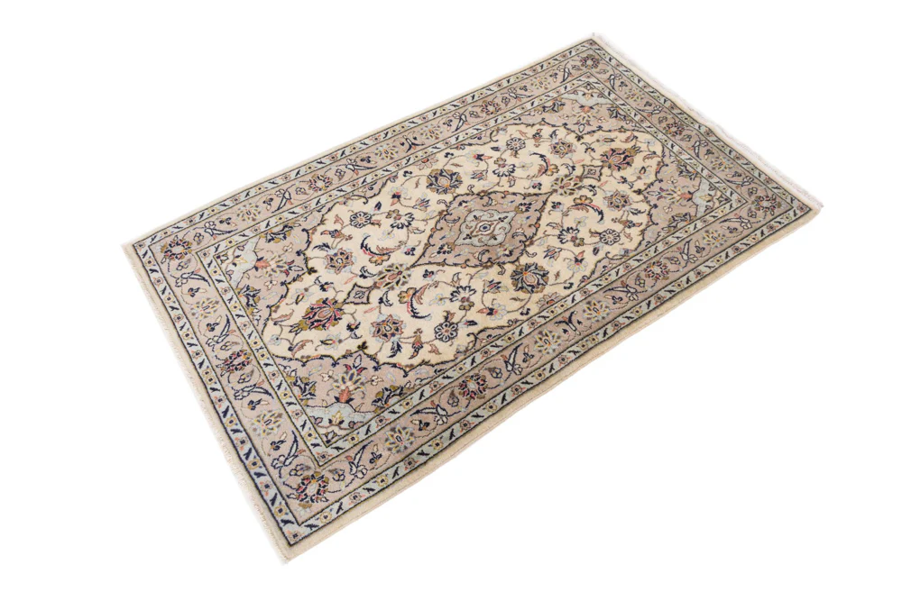 Perserteppich - Keshan - 155 x 95 cm - hellbeige - Image 3