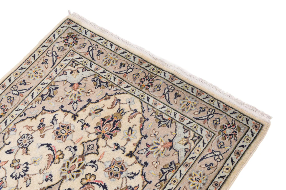 Perserteppich - Keshan - 155 x 95 cm - hellbeige - Image 4