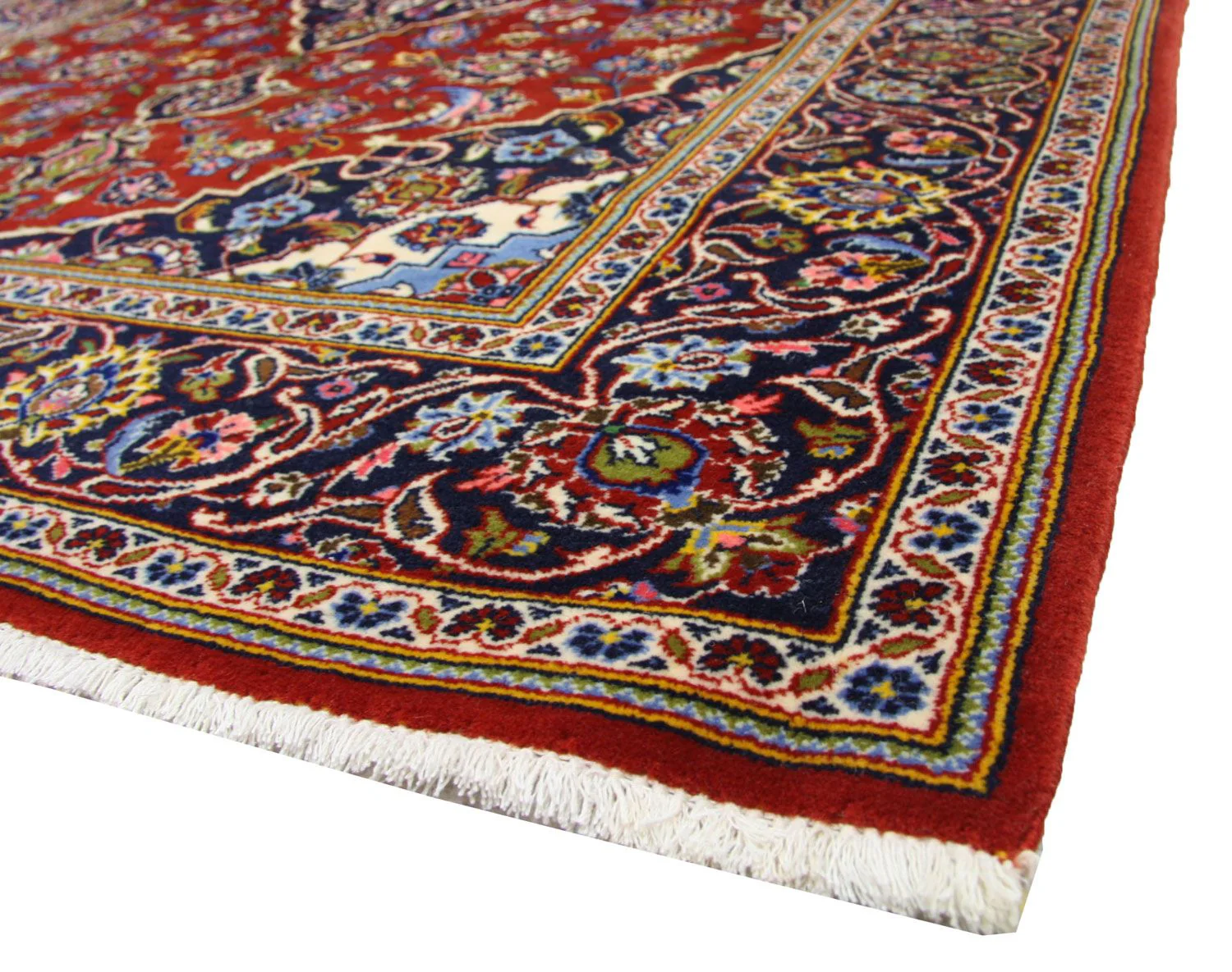 Perserteppich - Keshan 204 x 138 cm - blau - Image 2