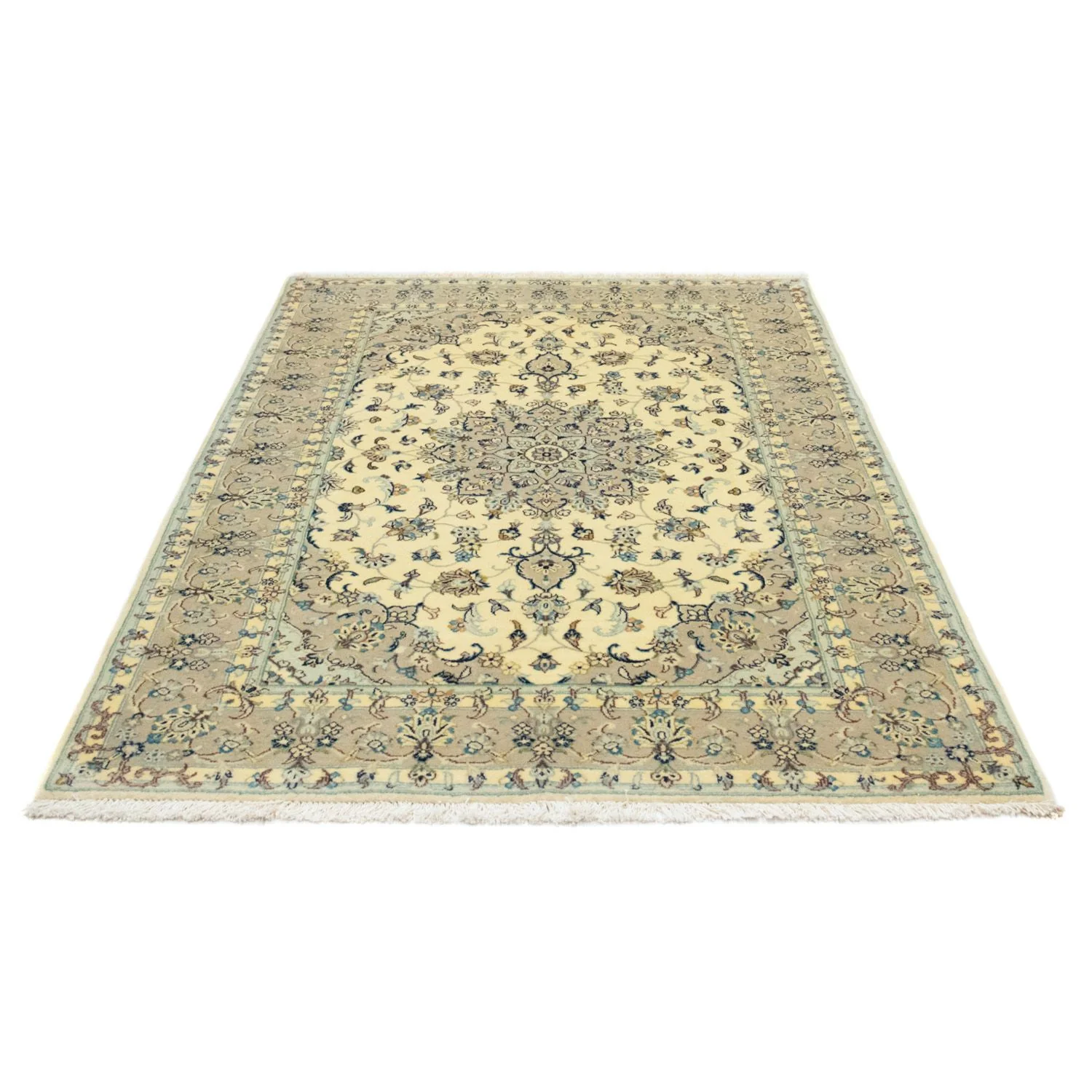 Perserteppich - Keshan 210 x 137 cm - beige - Image 5