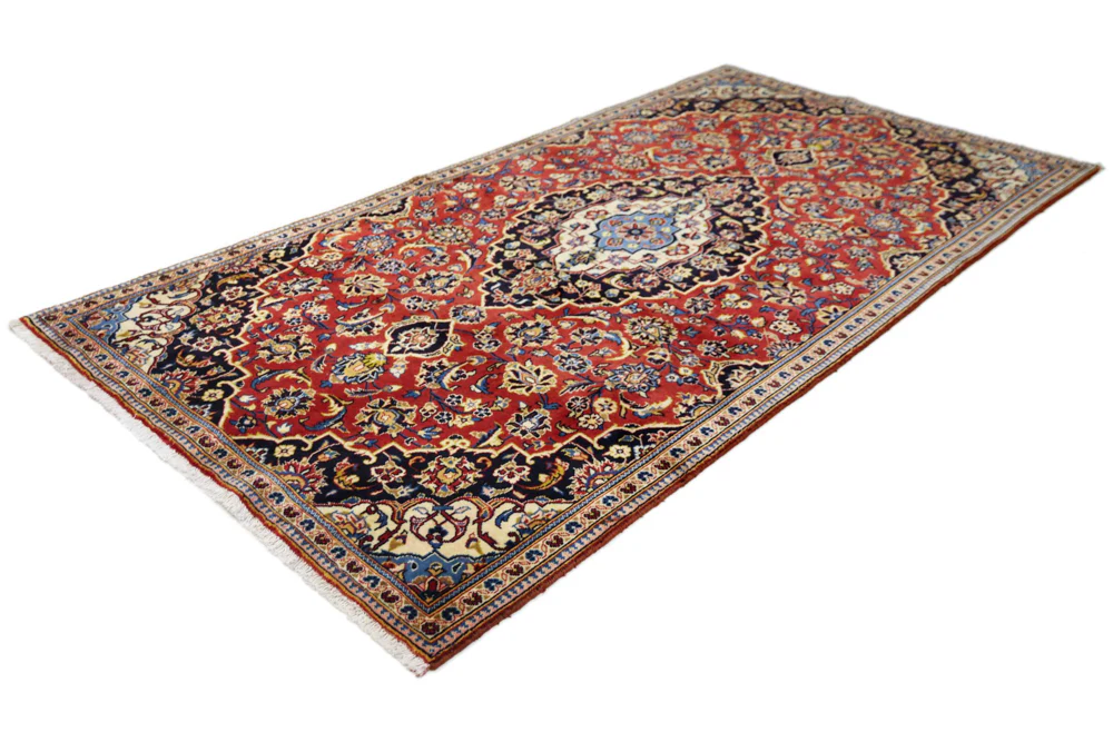 Perserteppich - Keshan - 260 x 136 cm - rot - Image 3